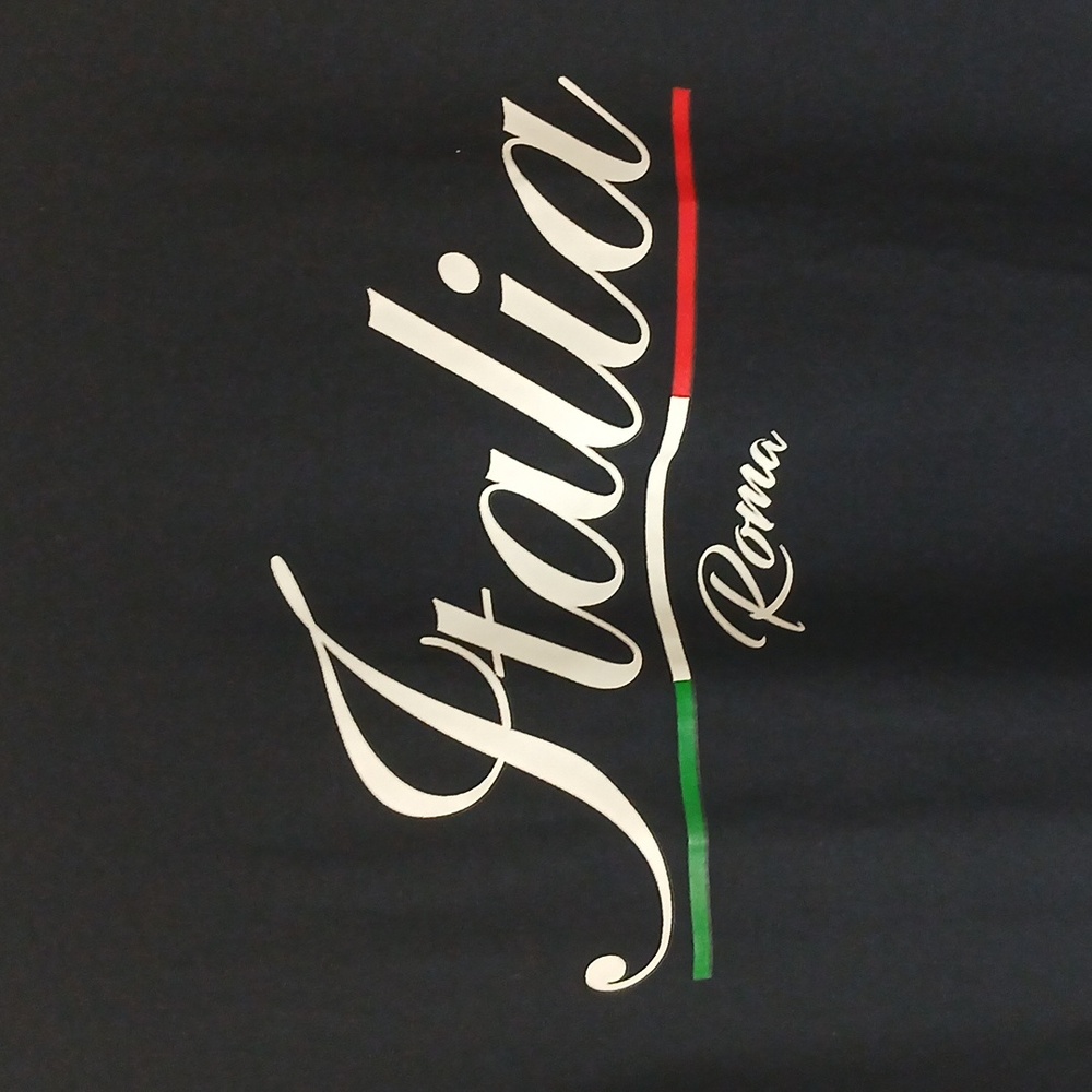🇮🇪 Italia Roma navy blue tee, size Small. AB Quality Products - Picture 3 of 3